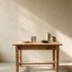 Solid raw pine dining table — 120 cm
