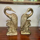 Bookend herons in brass style Art Deco 26cm