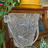 Chiseled Glass Ice Bucket