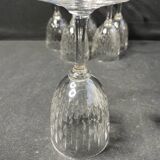 6 burgundy wine glasses baccarat paris service