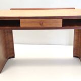 Art Deco Walnut, Birch and Beech Writing Desk, Brianza, Italy