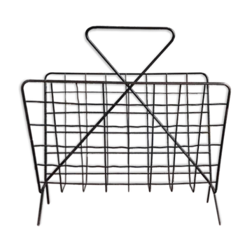 Porte-revue en metal des années 60