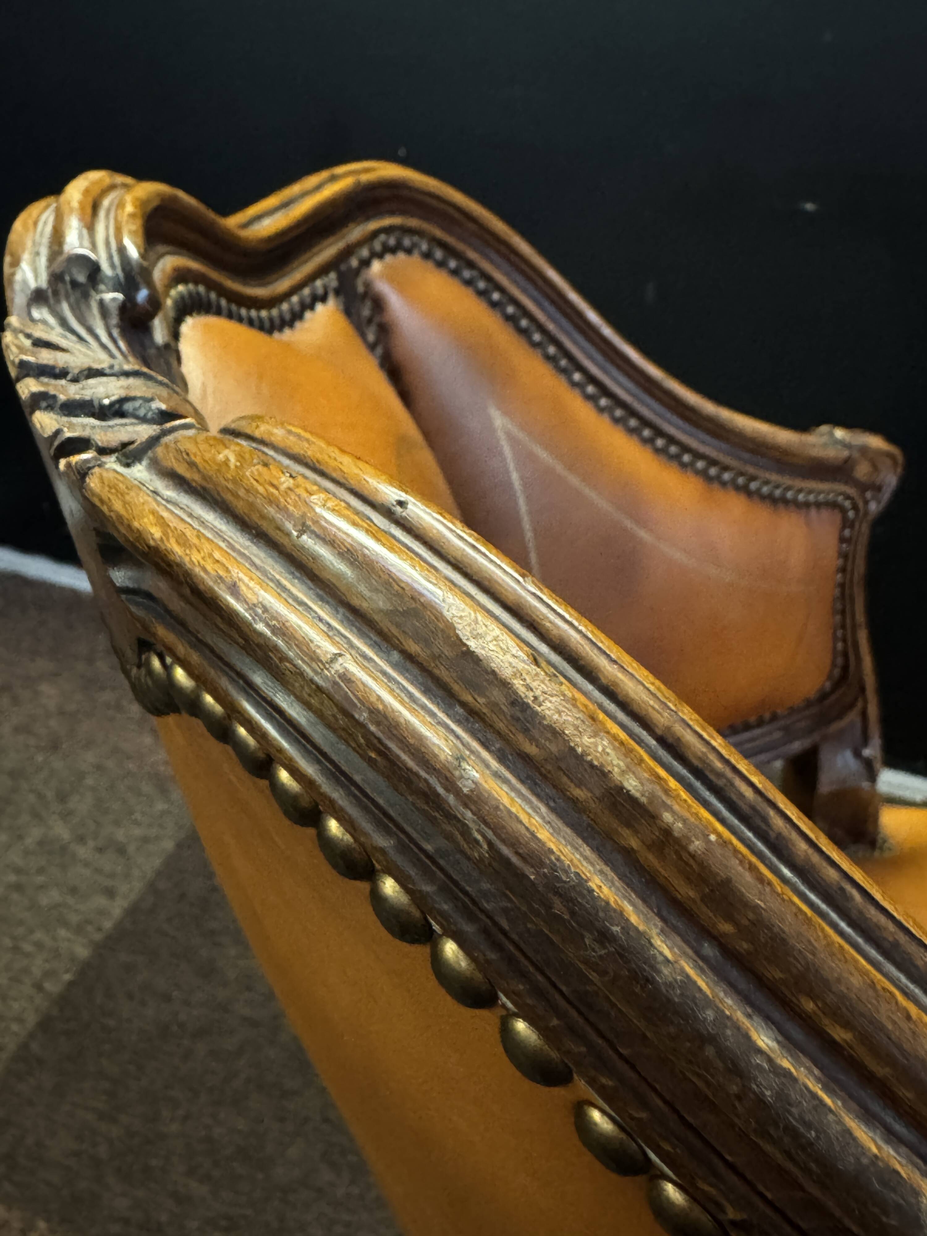 Fauteuil de bureau tournant style Louis XV