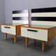 Mid-century pair of nightstands, Czechoslovakia, 1960s