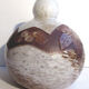 Art Deco ball vase signed Legras, acid-etched glass paste Vine decoration