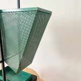 Vintage Green and black Metal Umbrella Stand, Rockabilly Style, 1950s