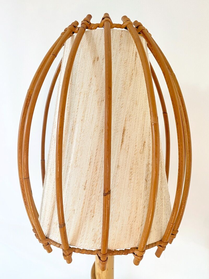 Louis Sognot rattan lamp