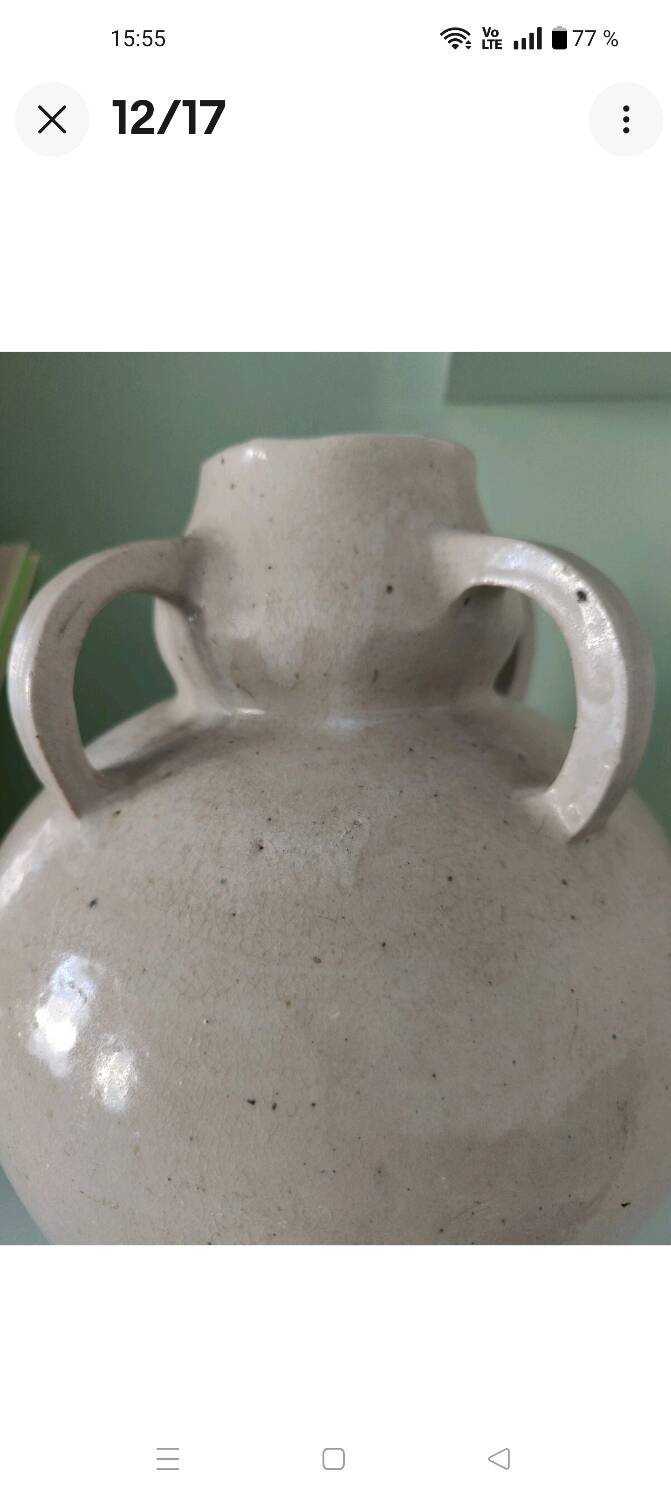 Betzy augeron (1882-1976) large ceramic vase / glazed stoneware 1930 lol-