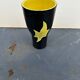 Vintage ceramic vase abstract décor by Elchinger