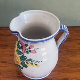 Signed hand made jar with floral motiv Country Side
