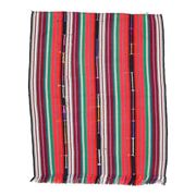 1970s Vintage Turkish Oushak Handmade Wool Cotton Red Area Rug 177x213