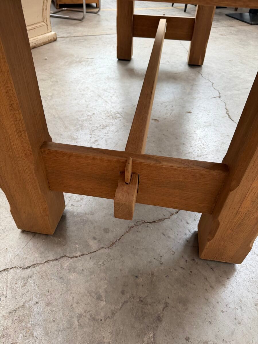 Solid oak farmhouse table