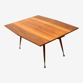 Unique vintage extendable dining table made in the 1970s