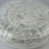 60s 70s ceiling lamp Plafoniere Ice Glass Doria Germany Space Age Design