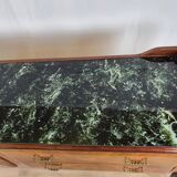 1960s sideboard in mahogany, glass and brass