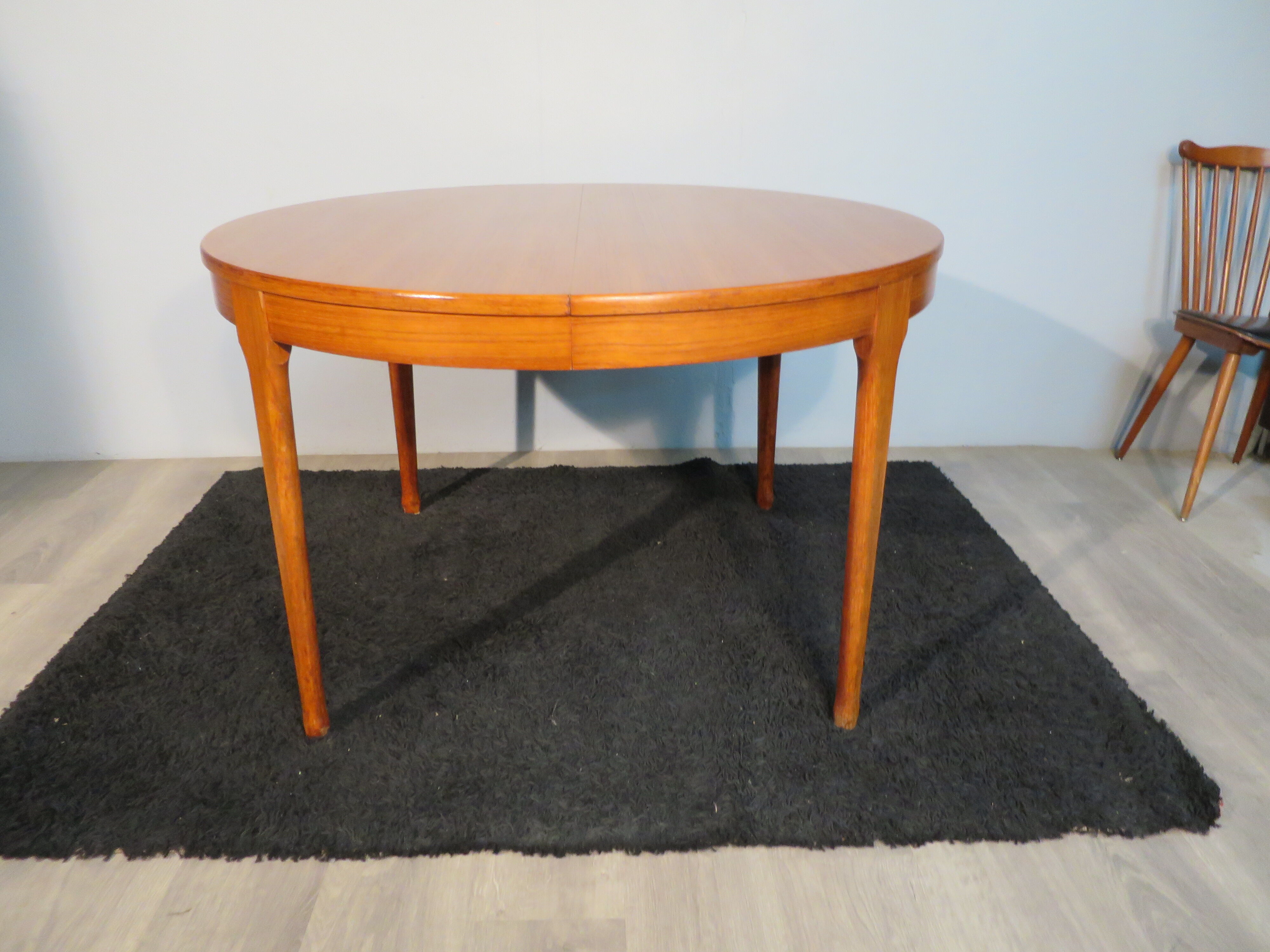 Scandinavian teak round table