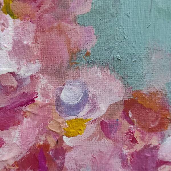 Tableau au bouquet Rose