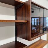 Rosewood Modular Wall System By Kai Kristiansen for Feldballes, 1960s.