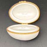 Decorative egg in Limoges porcelain Ladybug pattern