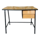 Vintage metal and formica desk with 2 drawers, circa 60's
