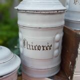 Enamelled spice jars