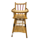 Vintage wooden baby high chair