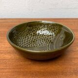 Vintage ceramic bowl with fish pattern by Secla, 1970s.