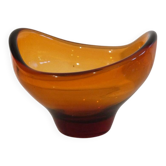 Scandinavian free-form glass bowl