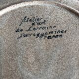 6 dessert plates Sarreguemines Atelier d'Art de Lorraine