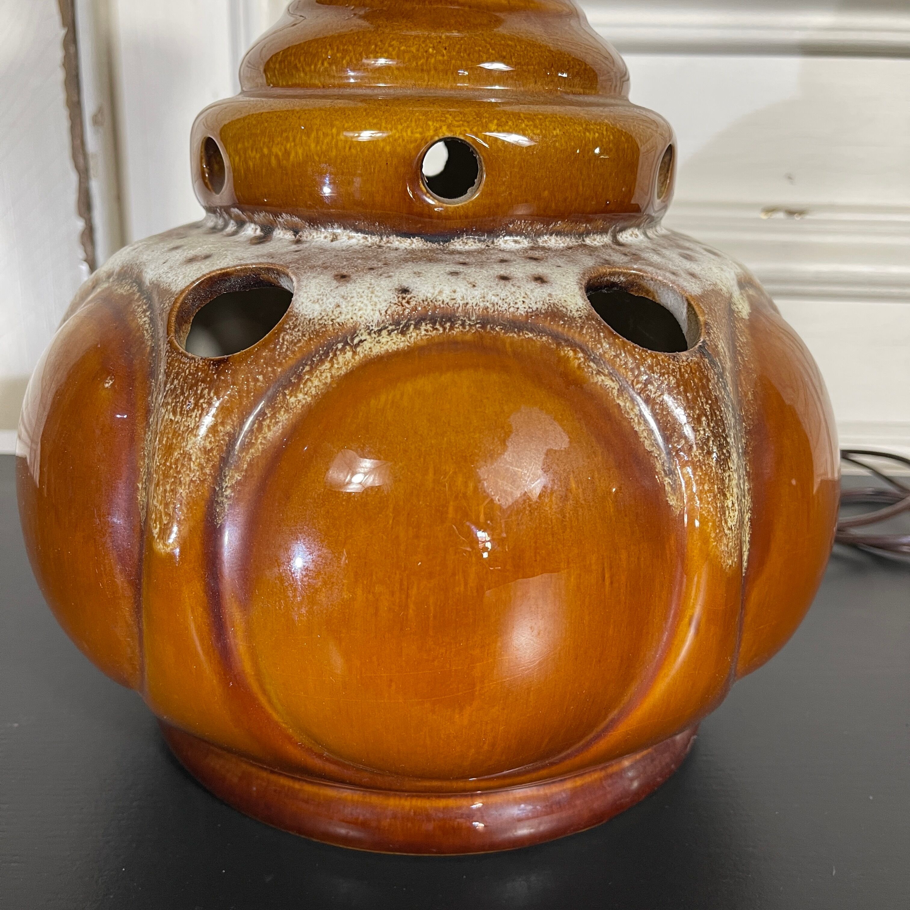 Vintage ceramic lamp stand