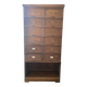 Antique tradesman's cabinet with 12 flap drawers + oak niche - 1930s