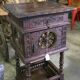 Meuble d’appoint / chevet Breton ancien en chene sculpté / XIXeme