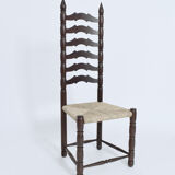 Set of 8 high back chairs, 1950s.