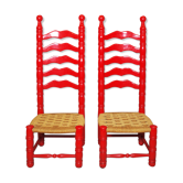 Spanish high chairs, 1940s, set of 2