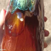 Vase Vallauris 1950s-60s lava ceramic