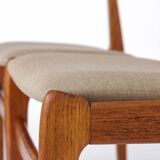 2 sur 5 chaises danoises vintage des années 1960 - Structure de chaise en noyer