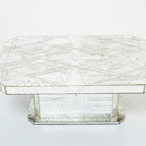 Rare coffee table in mosaic of mirrors by Daniel Clément around 1970