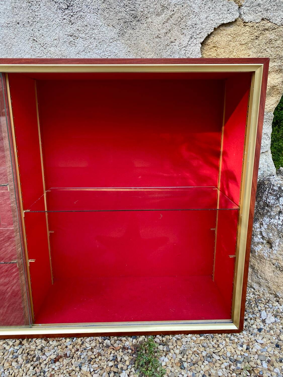 Large vintage 70s display case