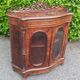 Napoleon III period display cabinet in rosewood.