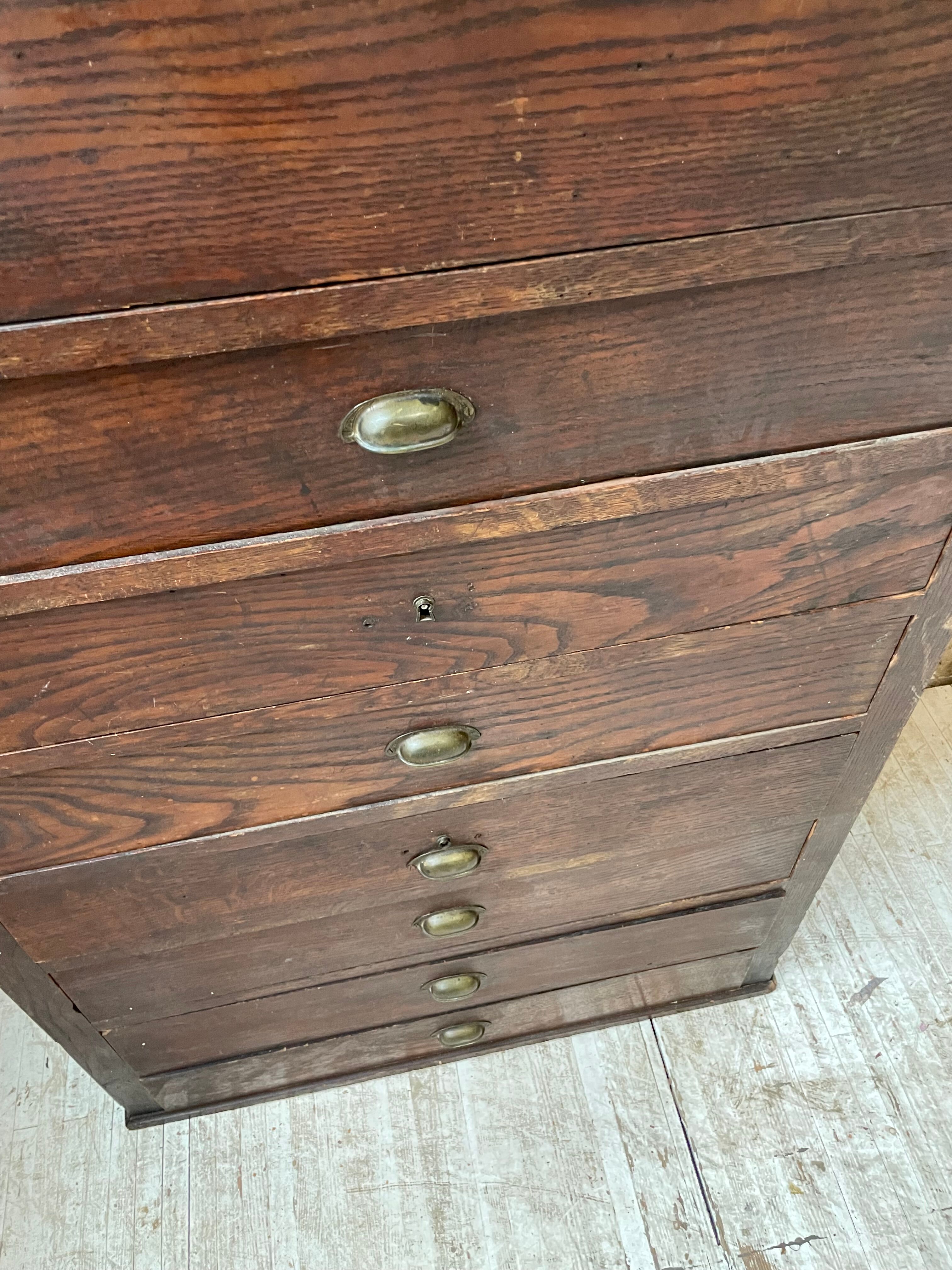 Workshop furniture with drawers XL oak