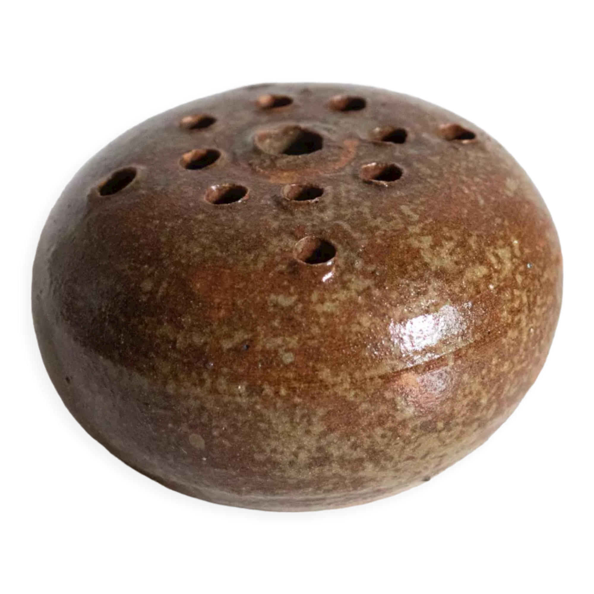 Pique flowers in stoneware signed Guy Baudat