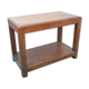 Bench Petit Tabouret Chevet Rest Plant Old Old Teck Brown 50x26x38cm
