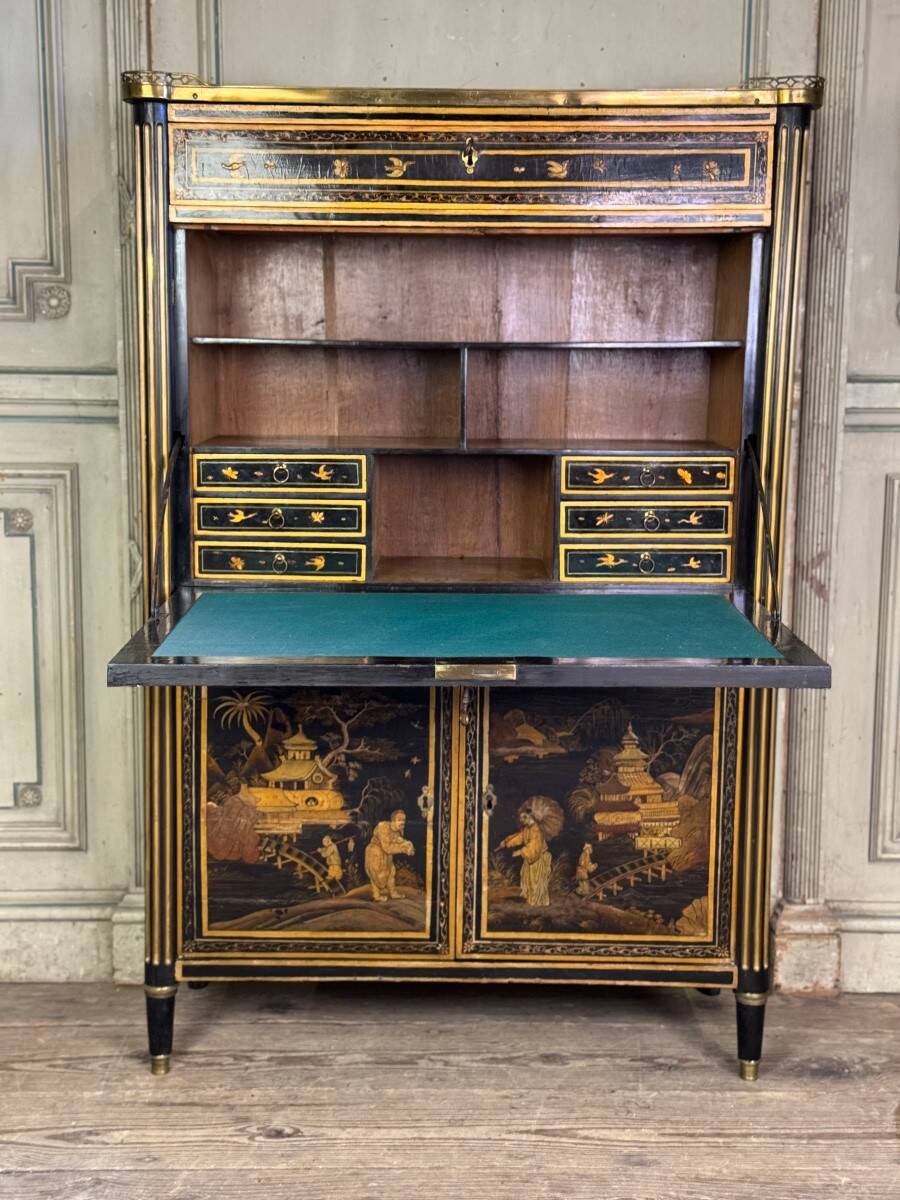 Louis XVI Lacquered Secretary, Late 18th Century