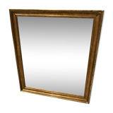 Rectangular gold leaf mirror