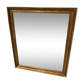 Rectangular gold leaf mirror