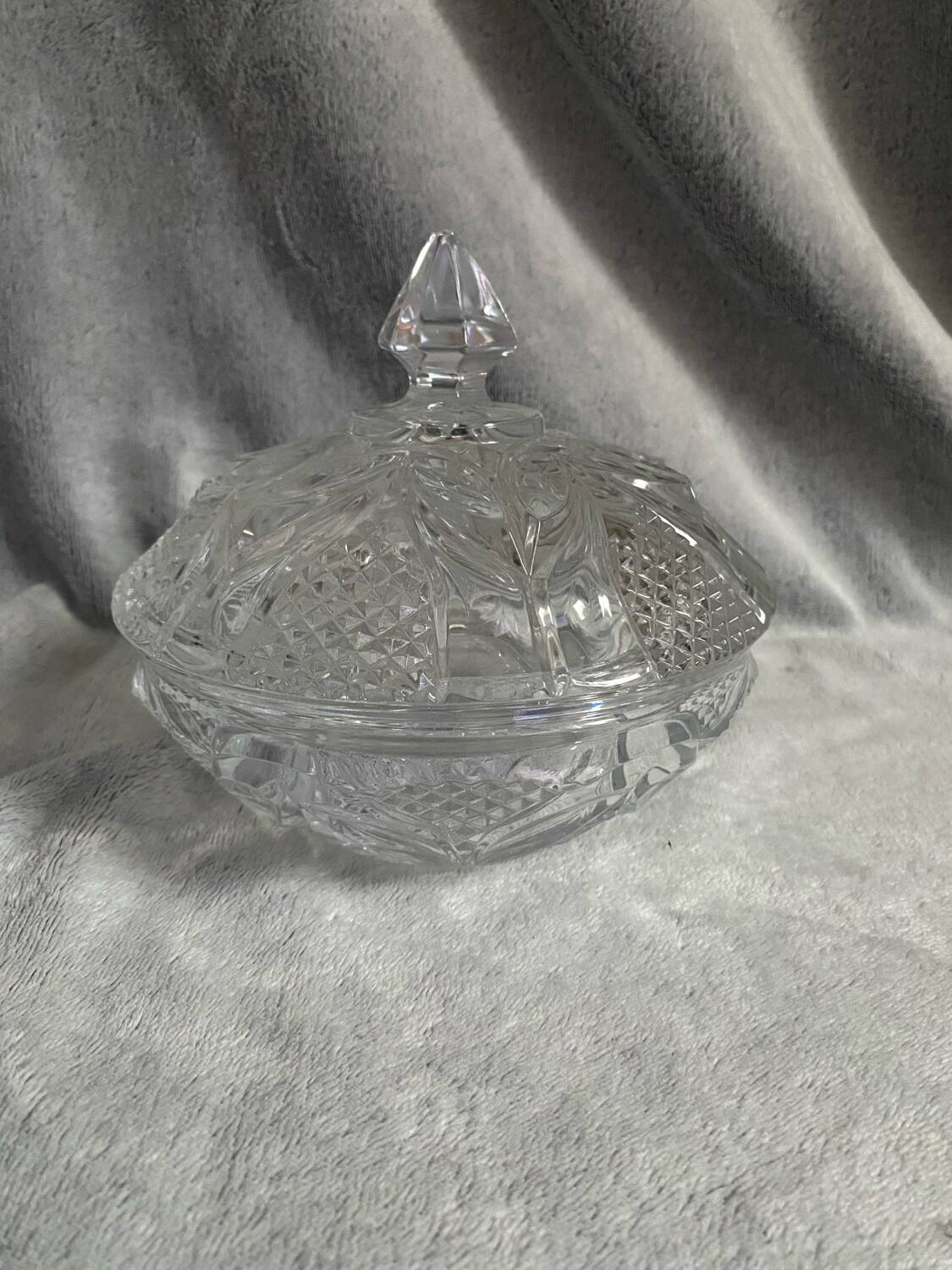 Crystal sugar bowl