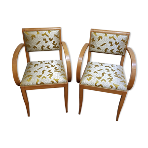 Paire de fauteuils Bridge années