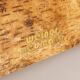 Werner Neumann sculptural birchwood sofa in birch bark and leather, The Netherlands