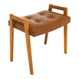 Scandinavian ottoman in skai, Sweden, 1950