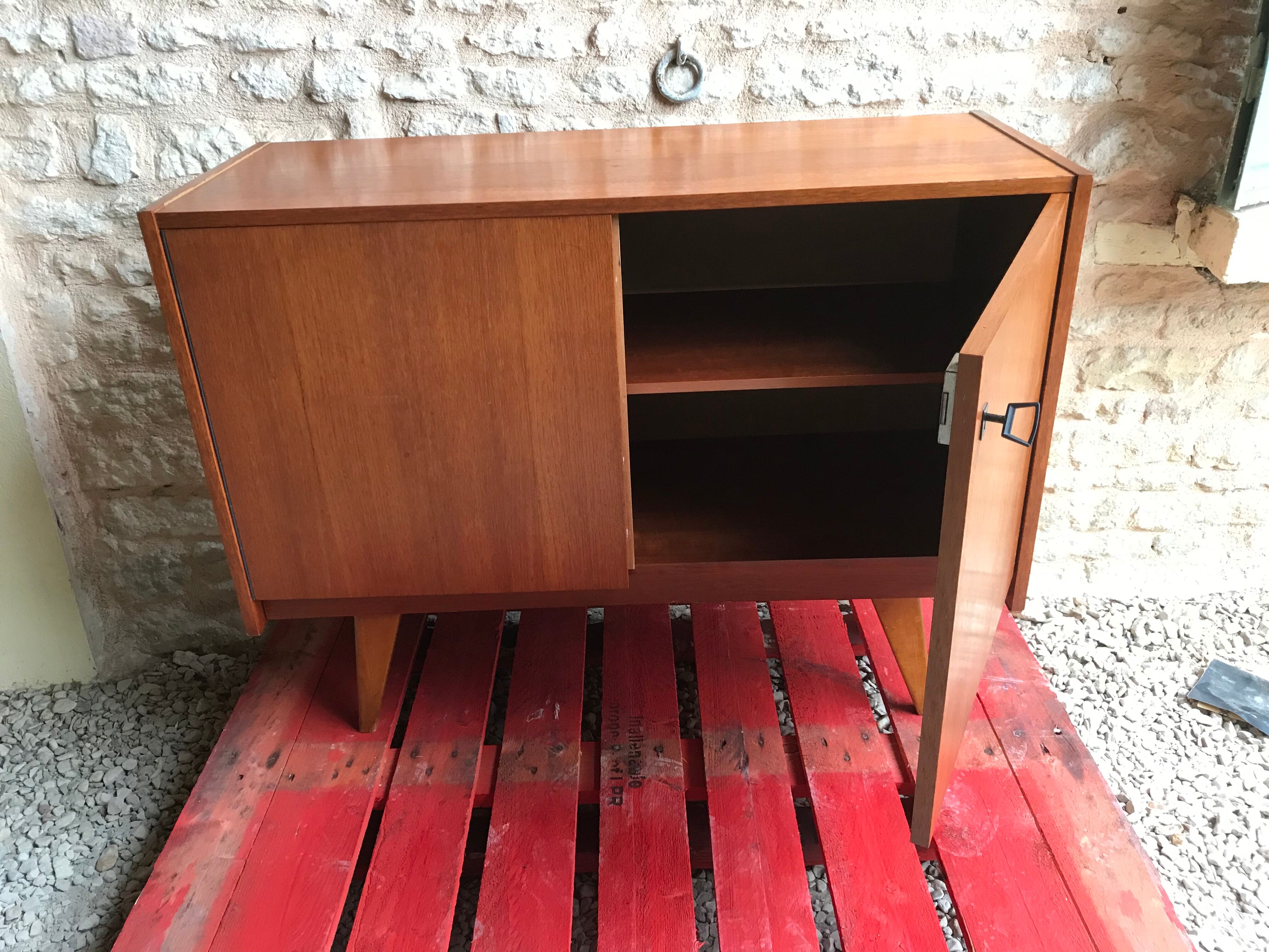 Vintage sideboard feet compass 1960's